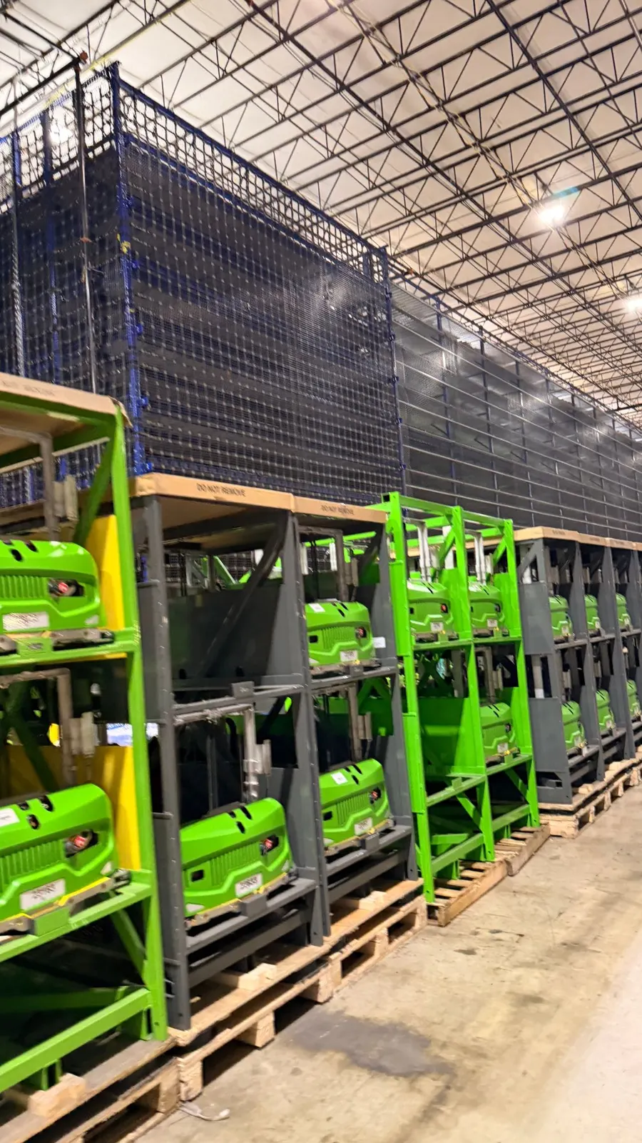 Warehouse robotics racks